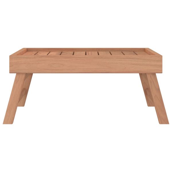 vidaXL Folding Tray 55x35x25 cm Solid Wood Teak
