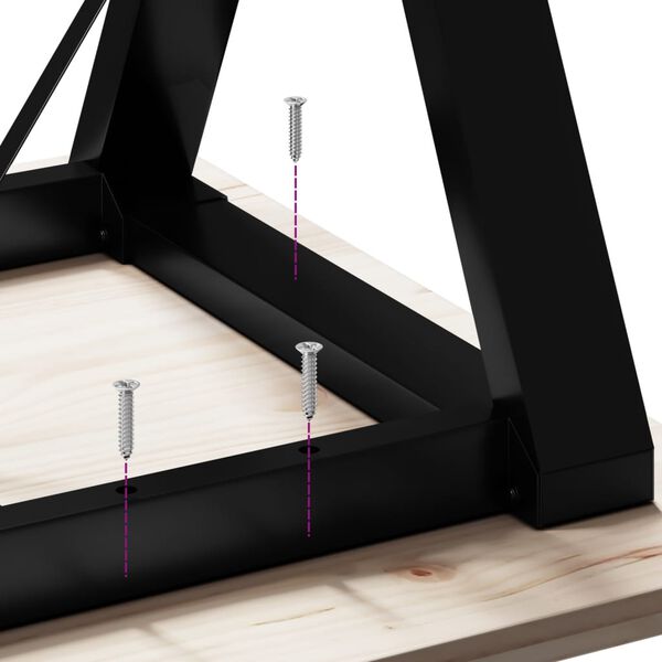 vidaXL Dining Table Legs Y-Frame 140x60x73 cm Steel